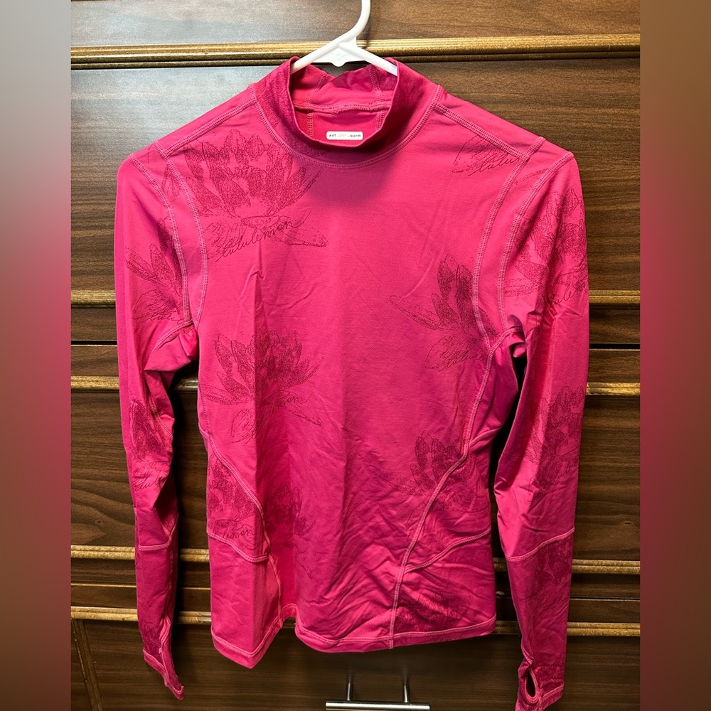 Lululemon Wet/Dry/Run Semi-Turtleneck Long Sleeve Size 6